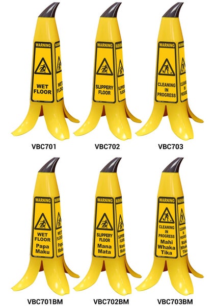 Banana Cone - Wet Floor, Slippery, Cleaning - with Standard & Bi-lingual version Carousel 1
