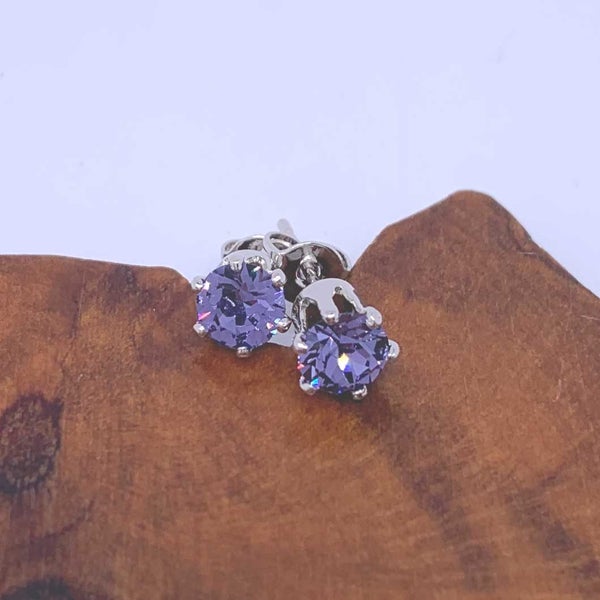 18K White Gold Crystal Jewellery Set "Alexandra" (Pale Blue) Carousel 2