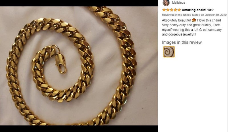 Men's Gold Necklace Chain Chunky Cuban Jewellery *Local Buy* Carousel 2