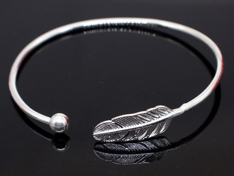 Bracelet Feather Silver Plated Bracelet Carousel 1