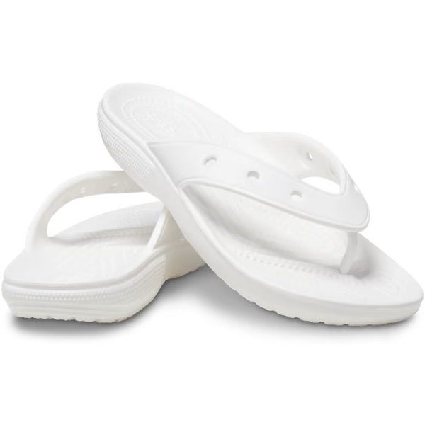 Crocs Classic Flip White Mens Womens Jandal Carousel 1