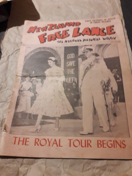 Royal tour queen elizabeth 1953 new Zealand newspaper Carousel 1