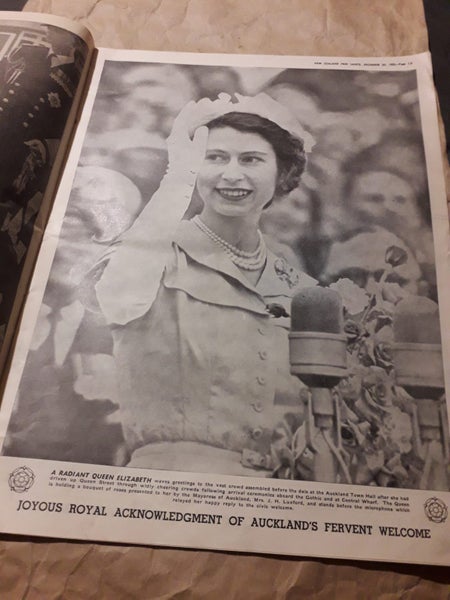 Royal tour queen elizabeth 1953 new Zealand newspaper Carousel 2