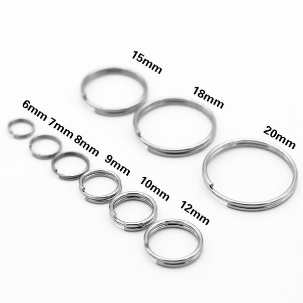 10 x 2.5 mm Splitrings / key ring keyring Carousel 2