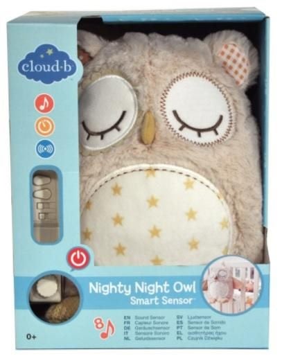 Cloud b - Nighty Night Owl with Smart Sensor - 8 Soothing Sounds Carousel 1
