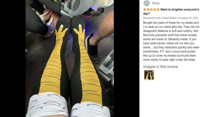 NEW new 2Pairs Novelty Party Costume Dress 3D Chicken Feet Sock *Clearance* Carousel 2