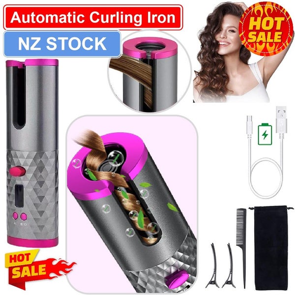 Brand New Cordless Hair Curler Ceramic Curling Iron W *Clearance* Carousel 1