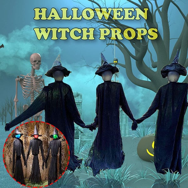 Halloween Witch Decoration,Voice Control Induction Luminous Visit Illuminator Carousel 2
