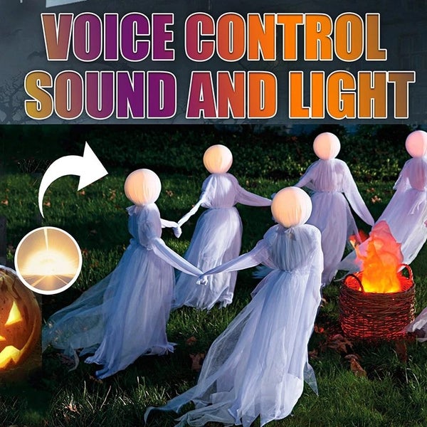 Halloween Decorations Outdoor Large Witches Glowing Witch Head (3 Pack) Carousel 1