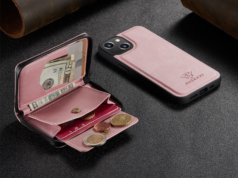 Magnetic Detachable Kickstand Zipper Wallet Case Cover for iPhone 13 Mini 5.4" Carousel 14