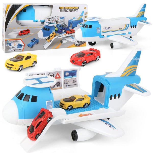 Transport Cargo Airplane Car Toy Play Set Carousel 2
