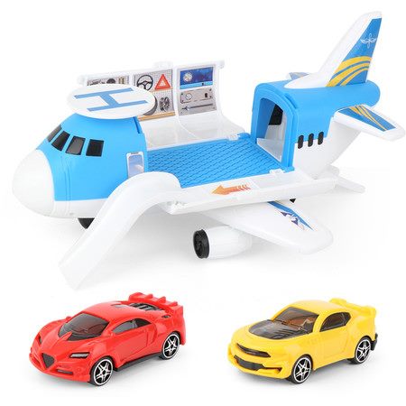 Transport Cargo Airplane Car Toy Play Set Carousel 1