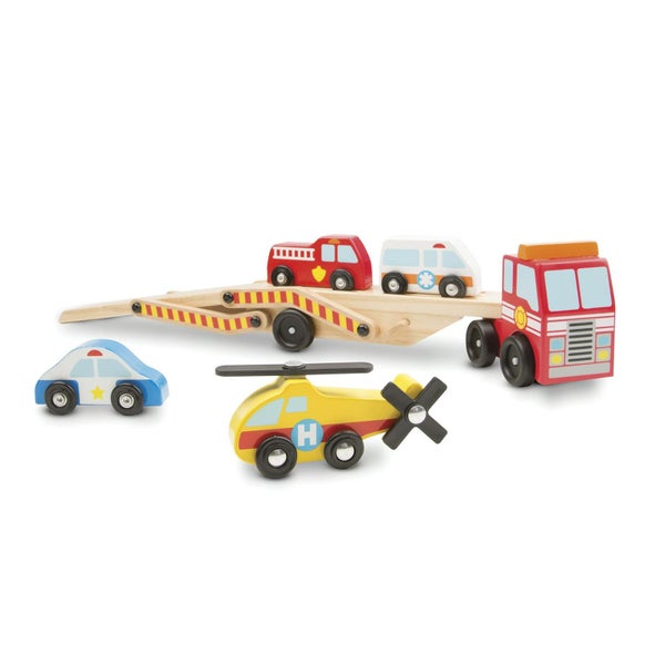 Melissa & Doug Emergency Vehicle Carrier Carousel 1