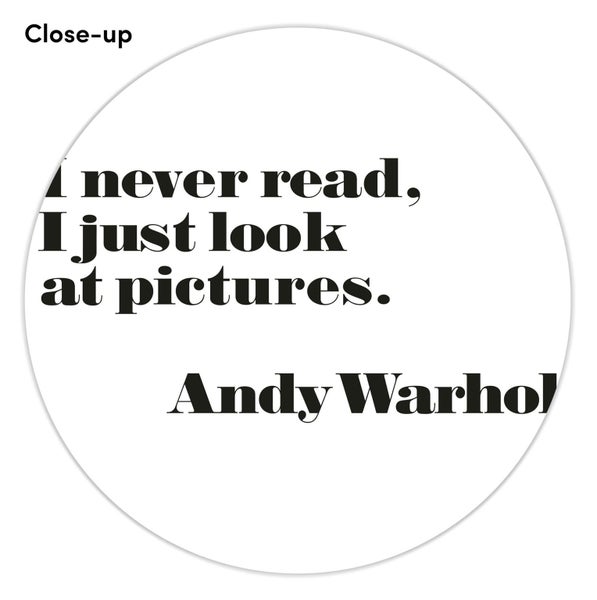 I Never Read by Andy Warhol Moderna Museet Art Print - 70cm x 100cm Carousel 2