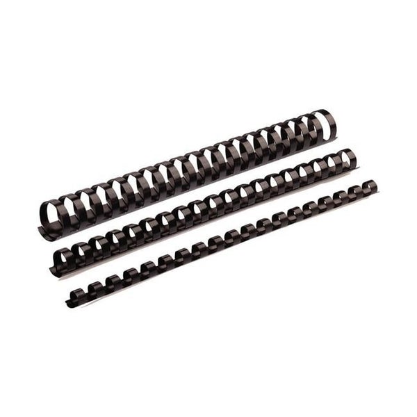 Fellowes Plastic Binding Combs 12mm Black Pack 100 Carousel 1