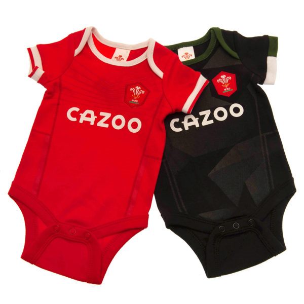 Wales RU 2 Pack Bodysuit PC 6-9 Months Carousel 1