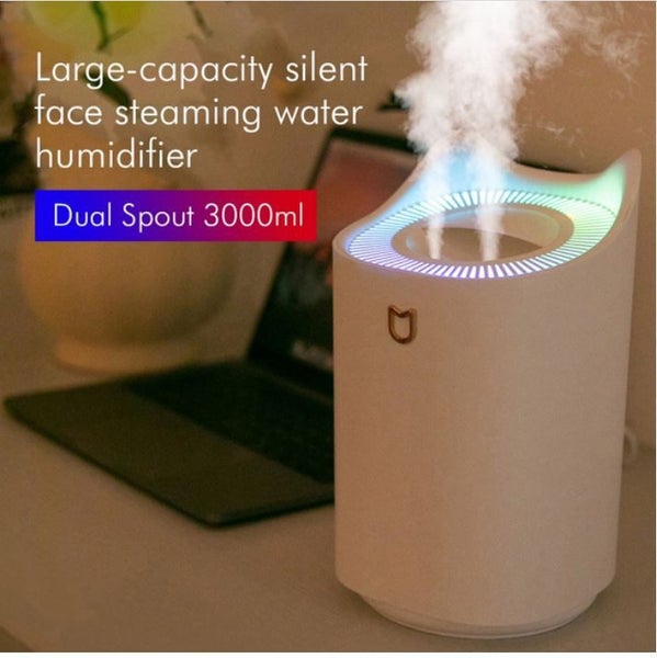 3L Air Humidifier Mist Aroma Diffuser with Colorful LED Light USB Humidificador Carousel 1