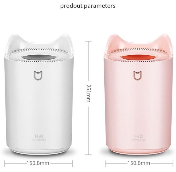 3L Air Humidifier Mist Aroma Diffuser with Colorful LED Light USB Humidificador Carousel 13