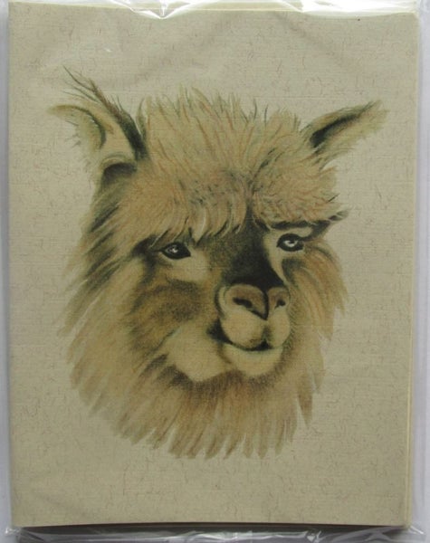 Alpaca head greeting cards - pack of 5. Carousel 1