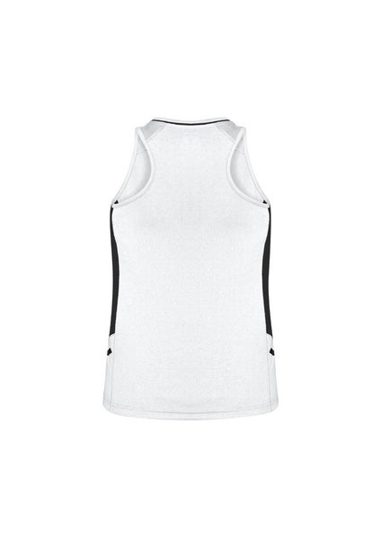 Ladies Renegade Singlet - White/Black/Silver - Size 20 - Biz Collection Carousel 2