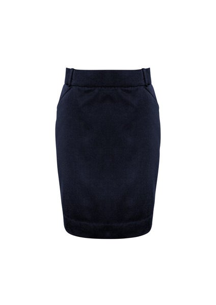 Ladies Detroit Flexi-Band Skirt - Navy - Size 4 - Biz Collection Carousel 1