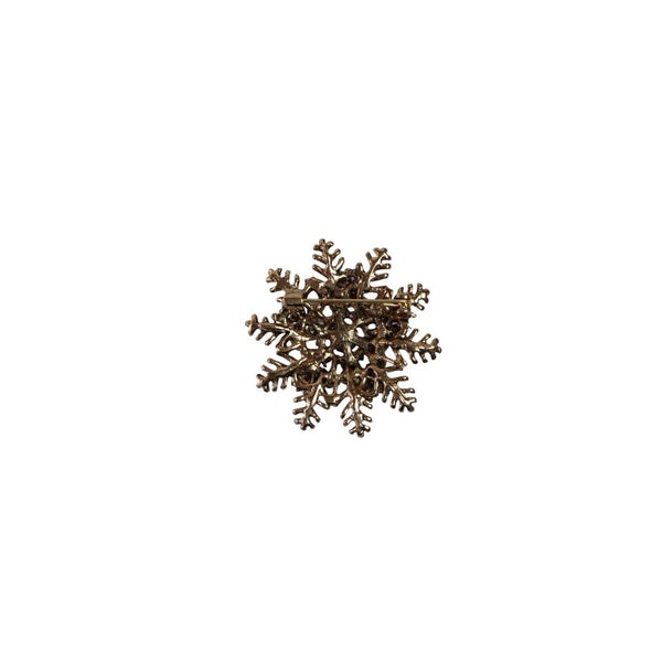Christmas Snowflake Brooch Blazer Shirt Pin Carousel 3