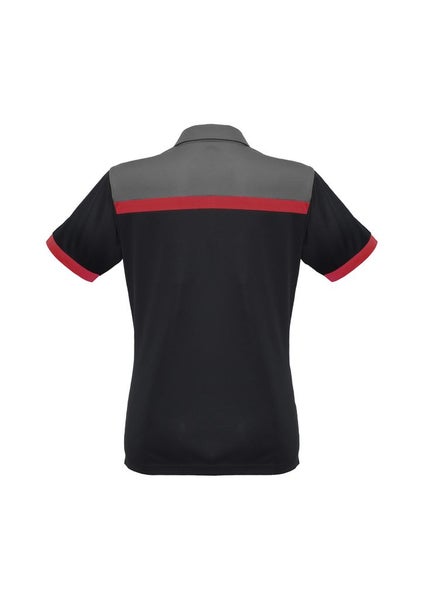 Ladies Charger Polo - Black/Red/Grey - Size 14 - Biz Collection Carousel 2