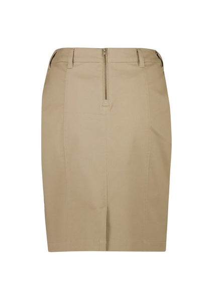 Traveller Womens Chino Skirt - Desert - Size 10 - Biz Collection Carousel 2