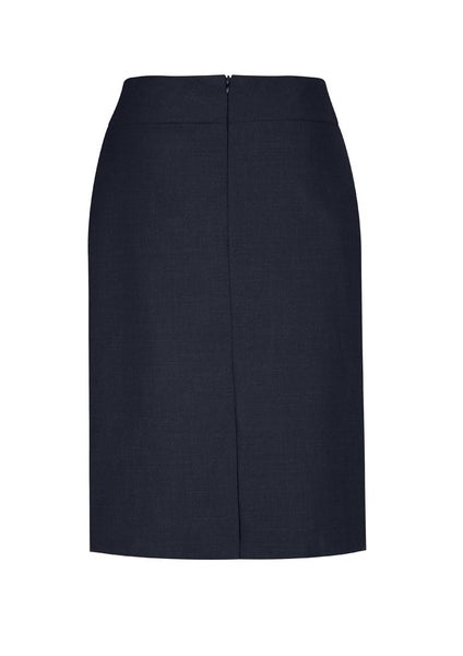 Comfort Wool Stretch Womens Relaxed Fit Skirt - Navy - Size 14 - Biz Collection Carousel 2