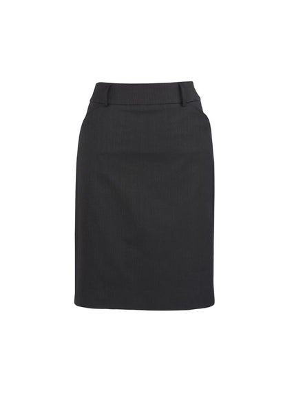 Cool Stretch Womens Multi-Pleat Skirt - Charcoal - Size 8 - Biz Collection Carousel 1