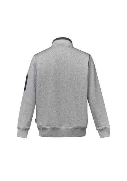 Mens 1/4 Zip Brushed Fleece - Grey Marle - Size 7XL - Biz Collection Carousel 2