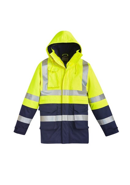 Mens FR Arc Rated Anti Static Waterproof Jacket - Yellow/Navy - Size 3XL Carousel 1
