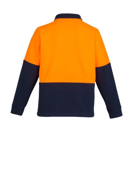 Hi Vis Half Zip Polar Fleece Jumper - Orange/Navy - Size 2XL - Biz Collection Carousel 2