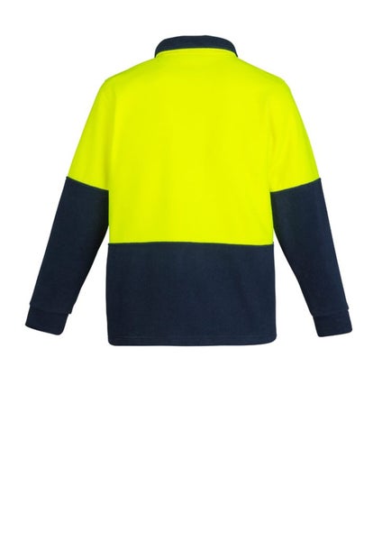 Hi Vis Half Zip Polar Fleece Jumper - Yellow/Navy - Size M - Biz Collection Carousel 2