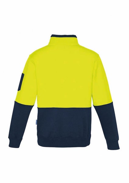 Unisex Hi Vis Half Zip Pullover - Yellow/Navy - Size 3XL - Biz Collection Carousel 2