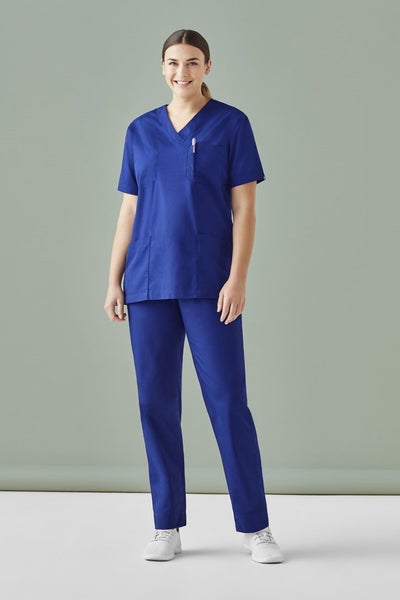 Hartwell Unisex Reversible Scrub Top - Dark Blue - Size S - Biz Collection Carousel 2
