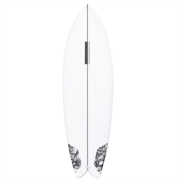 Haydenshapes Hypto Twin PU FCS II 2 Fin Surfboard Clear Carousel 2