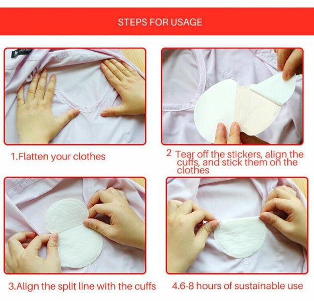 Disposable Underarm Sweat Guard Pads Armpit Sheet Dress Clothing Shield 5 Pair Carousel 3