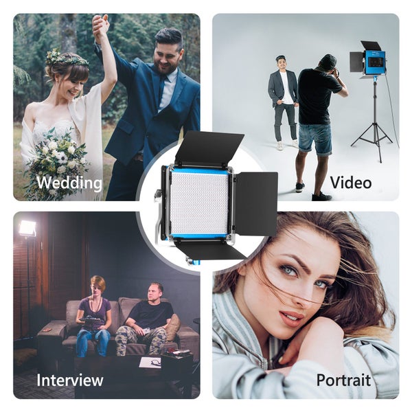 Neewer Bi-Color 660 LED Video Light for Studio YouTube Product Photography CRI96 Carousel 9