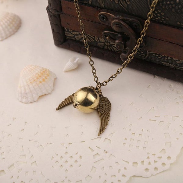 Harry Potter Golden Snitch Necklace B5 Carousel 1