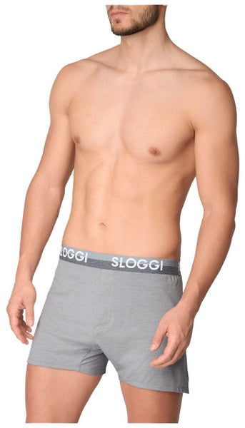 Sloggi Men The Slim Fit Boxer Brief Light Grey Melange (M032) CS Carousel 3