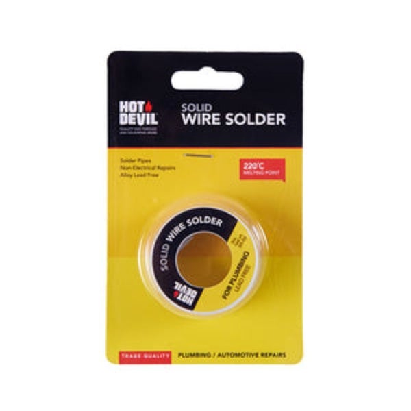 Solder - Solid Wire Plumbing & Auto 85gm- Hot Devil Carousel 1