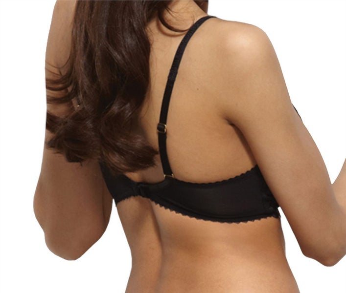 Gossard Gypsy 11117 Underwired High Apex Plunge Bra A-D Cup Black CS Carousel 2