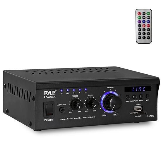 Mini 2 x 75W Stereo Power Amplifier 35A Carousel 1