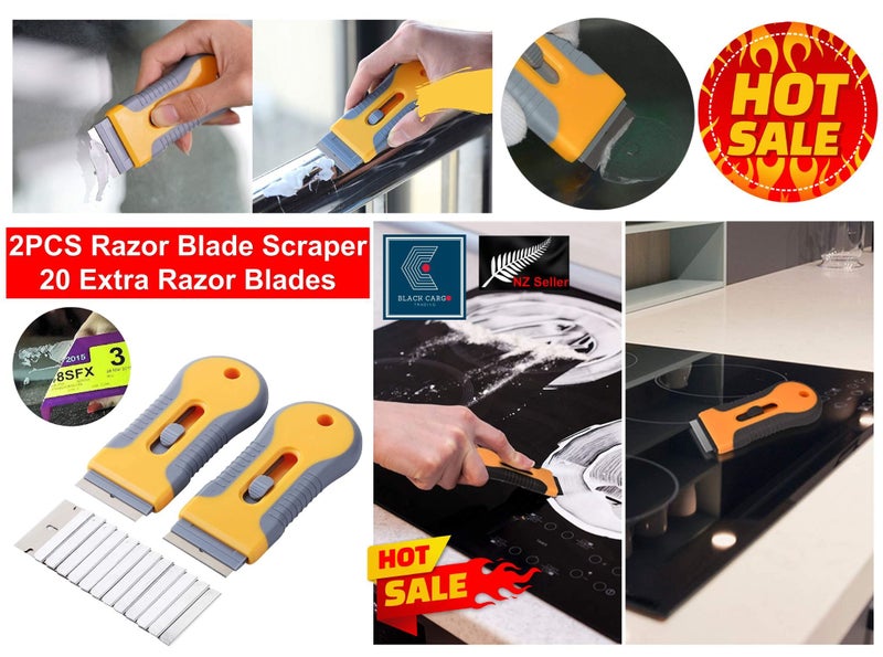 2Pack Blade Scraper Tool Sticker Decals Removal *Over Stocked* Carousel 1