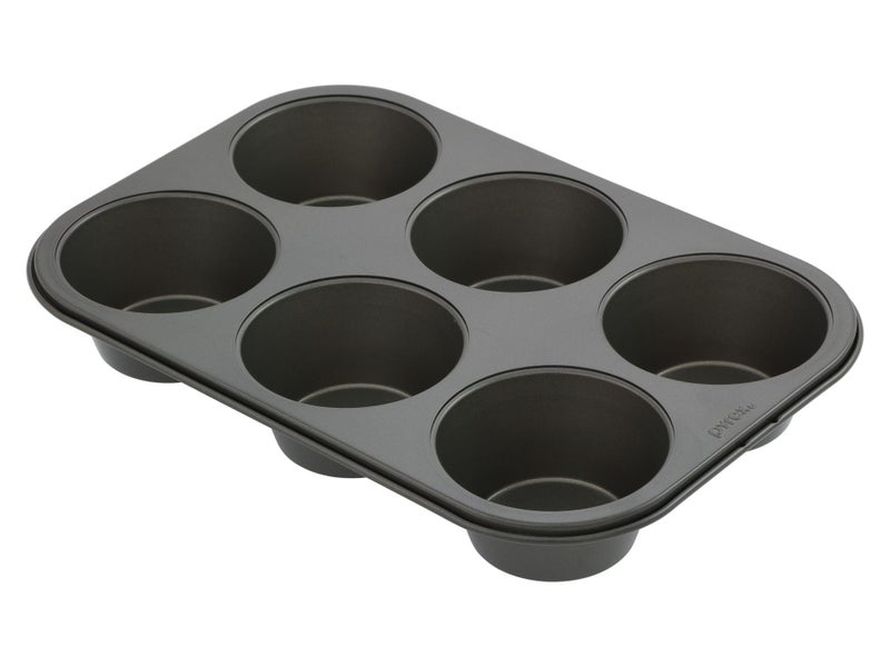 Pyrex 6 Cup Texas Muffin Tray - Non-Stick Baking Pan Carousel 1