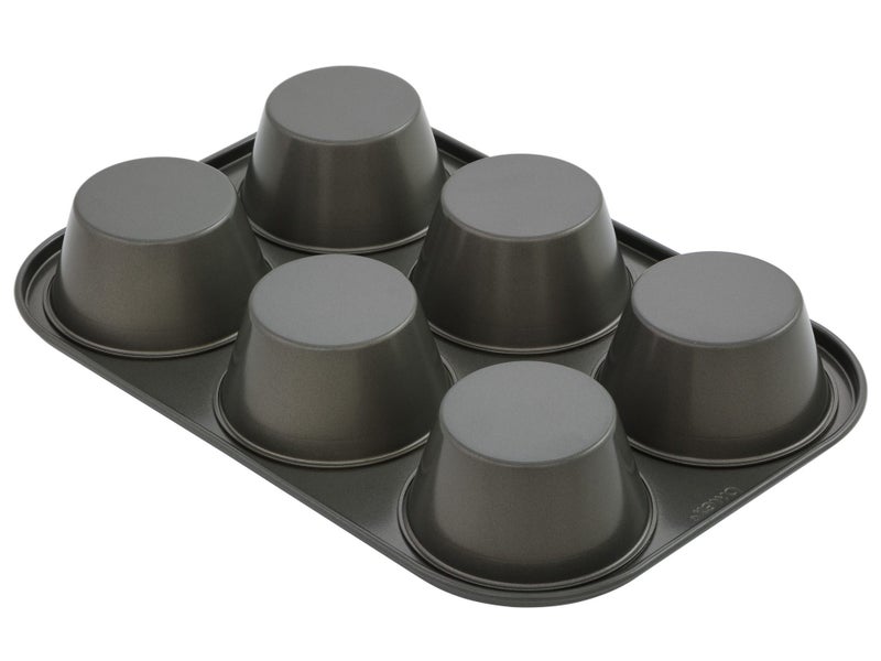 Pyrex 6 Cup Texas Muffin Tray - Non-Stick Baking Pan Carousel 2