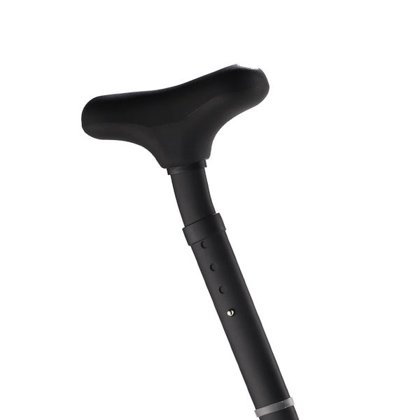 Evekare Height-adjustable Heavy Duty Under Arm Walking Crutch - Black Carousel 2