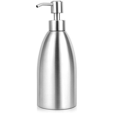 304 Stainless Steel Soap Dispenser Countertop Liquid Soap Pump Bottle Carousel 1