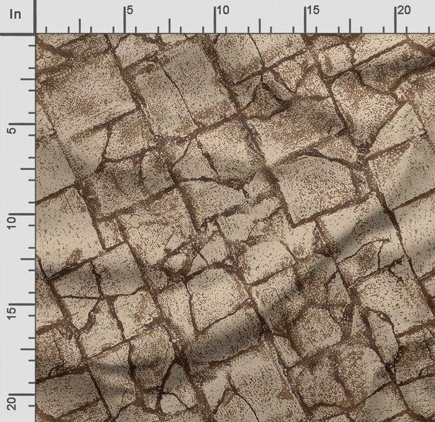 Soimoi Texture Print, Poly Taffeta Fabric Decor Sewing Fabric By The Yard- 56 Carousel 2